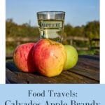 Calvados Apple Brandy and apples