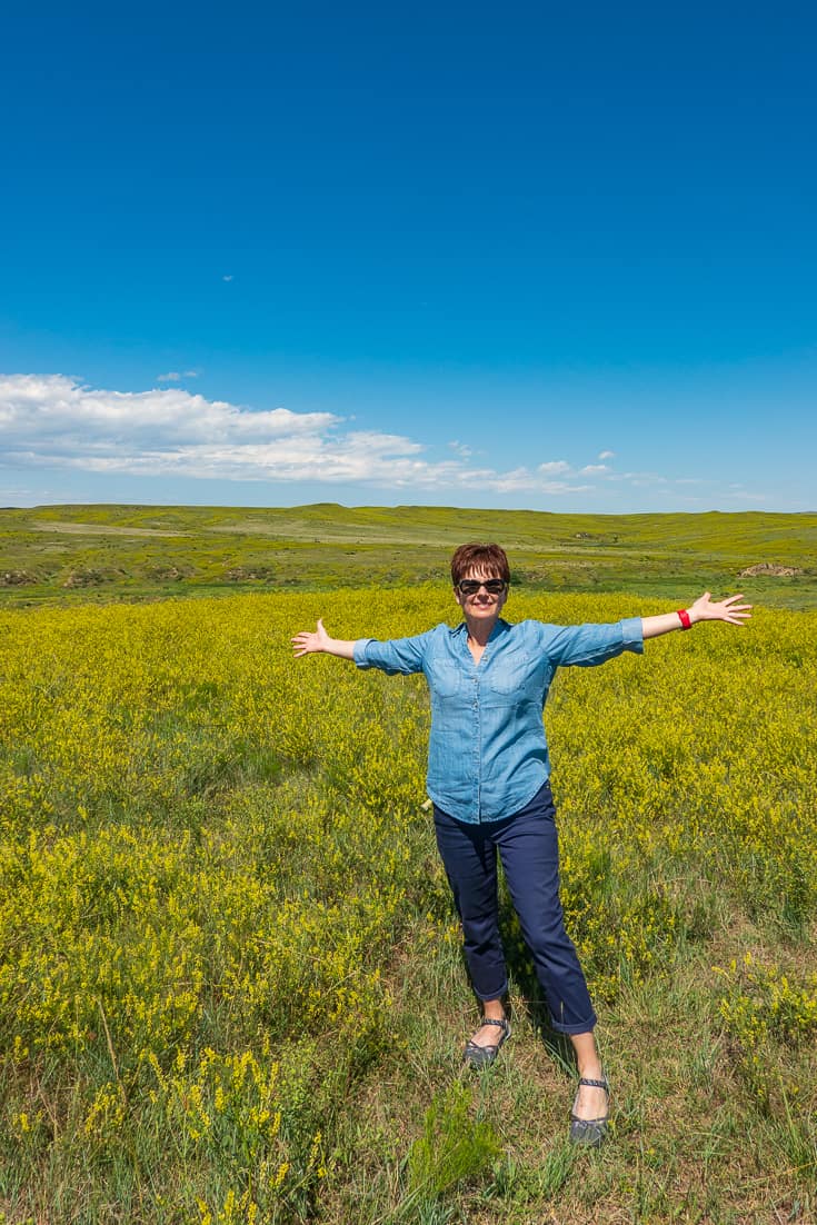 Andi at Little Big Horn National Monument in Chicos Summer Travel Collection Andi at Little Big Horn National Monument in Chicos Summer Travel Collection