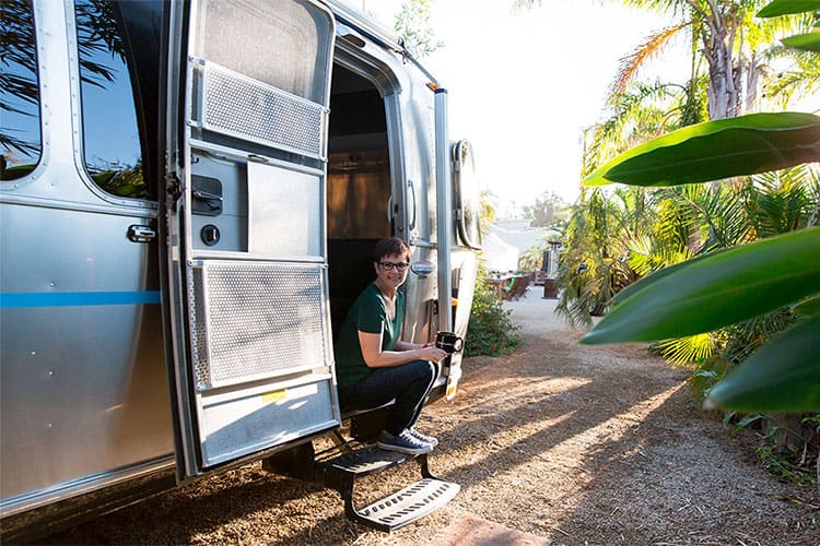 Andi in Airstream