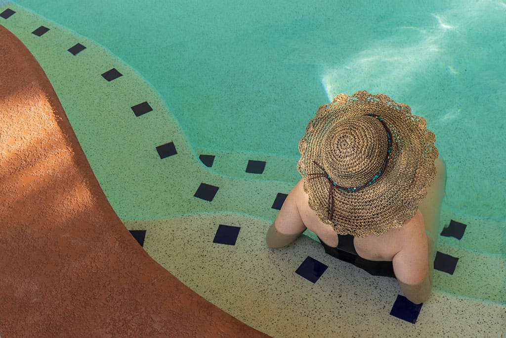 Andi-in Breaux Hat-Swiming Pool_J'adore 77-10th Street Hats Breaux