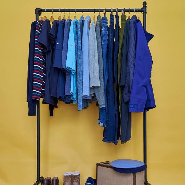 clothes on a clothing rack