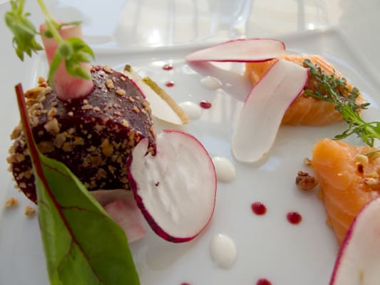 salad-in-the-restaurant-at-Le Fort de lOcean