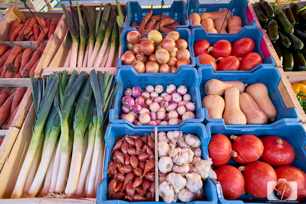 Vegetables at a Paris farmers market