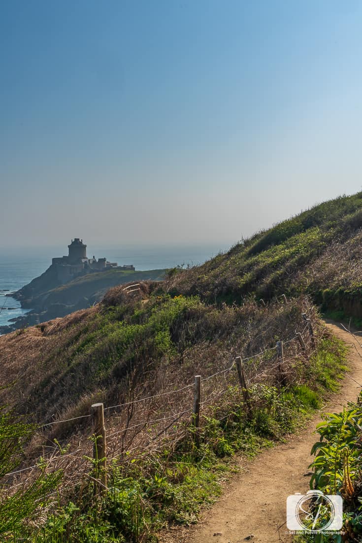Fort La Latte Brittany France from the GR34 trail Fort La Latte Brittany France from the GR34 trail