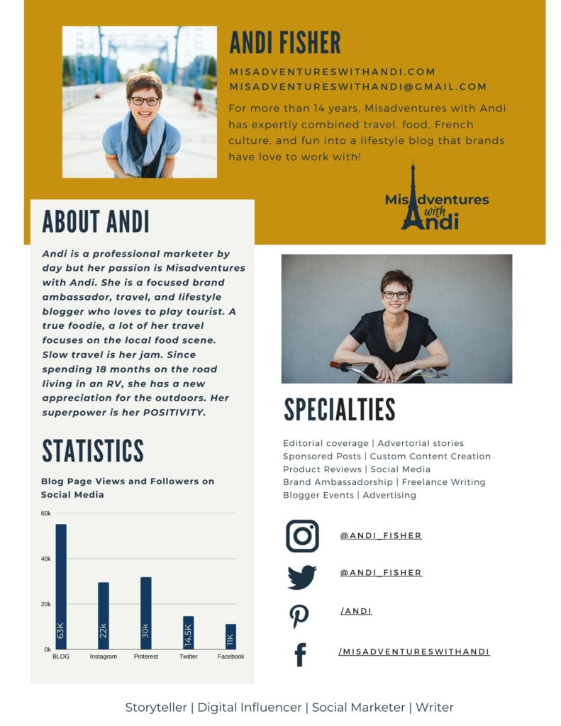 Misadventures with Andi Media Kit Mar 2021 Misadventures with Andi Media Kit March 2023