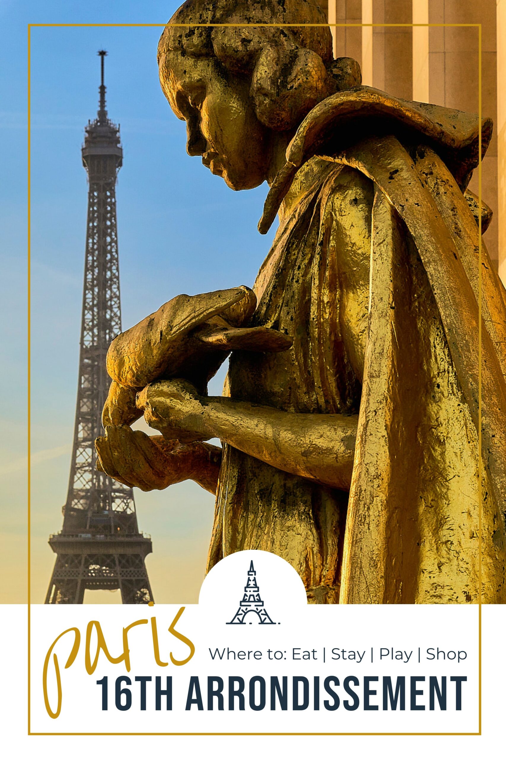 Paris 16th Arrondissement Guide View of Eiffel Tower from Trocadero