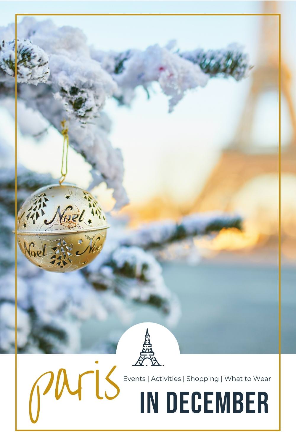 December in Paris: Weather, What to Pack and What to See Paris in December tree and eiffel tower
