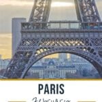 eiffel tower in the winter