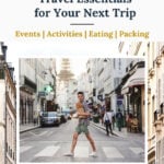 boy crossing the street in Paris