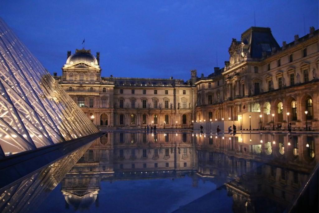Paris Louvre at Night