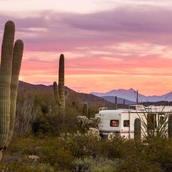 RV Boondocking in the desert