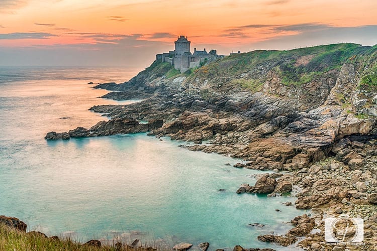 Sunrise at Fort La Latte Brittany France hero