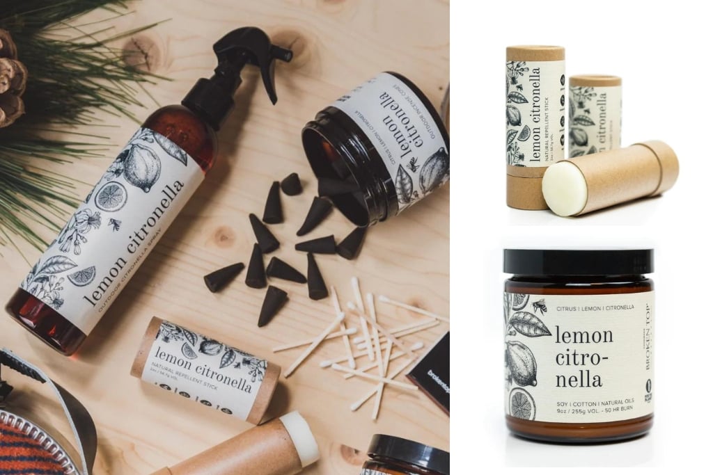 The Lemon Citronella Line from Broken Top Brands