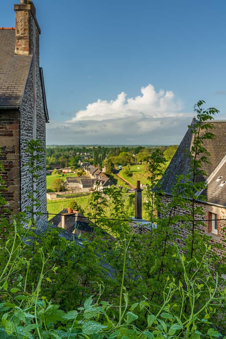 Walking up the hill to St Leonards church- Fougeres France