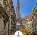 eiffel tower from the street in the 7th arrondissement